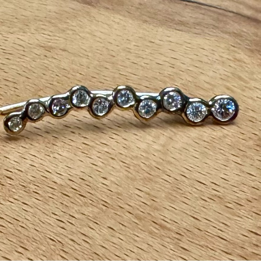 Jacquie Aiche Gold Diamond Ear Climber - Picture 3 of 6